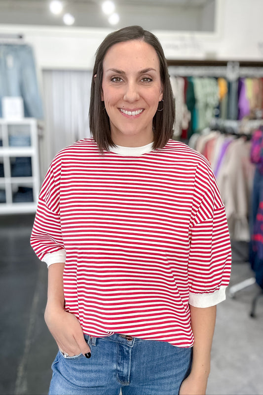 Made for More Striped Top