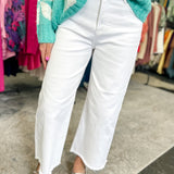 Ruthie Wide Leg Cropped Jeans