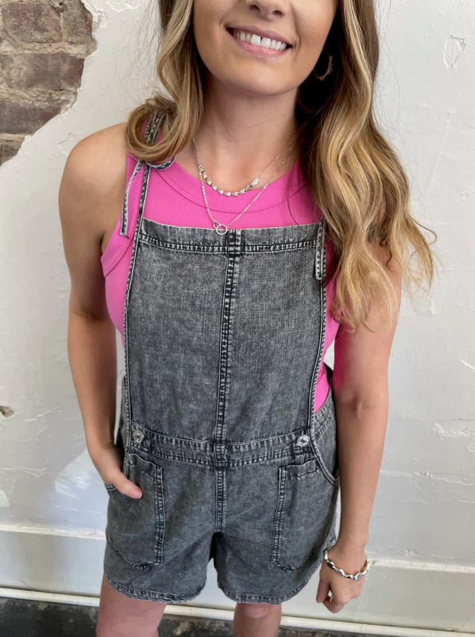 Down To Earth Denim Romper