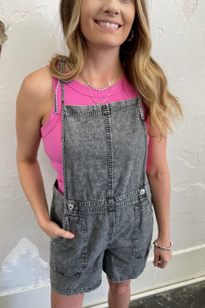 Down To Earth Denim Romper