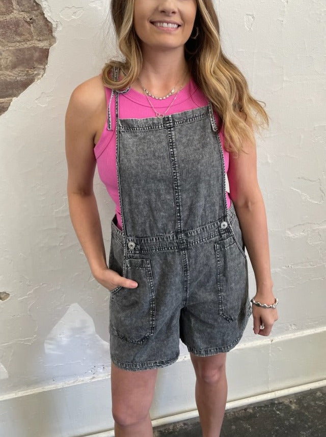 Down To Earth Denim Romper