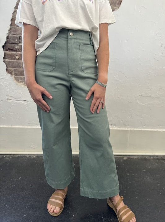 Soft Washed Wide Leg Pants