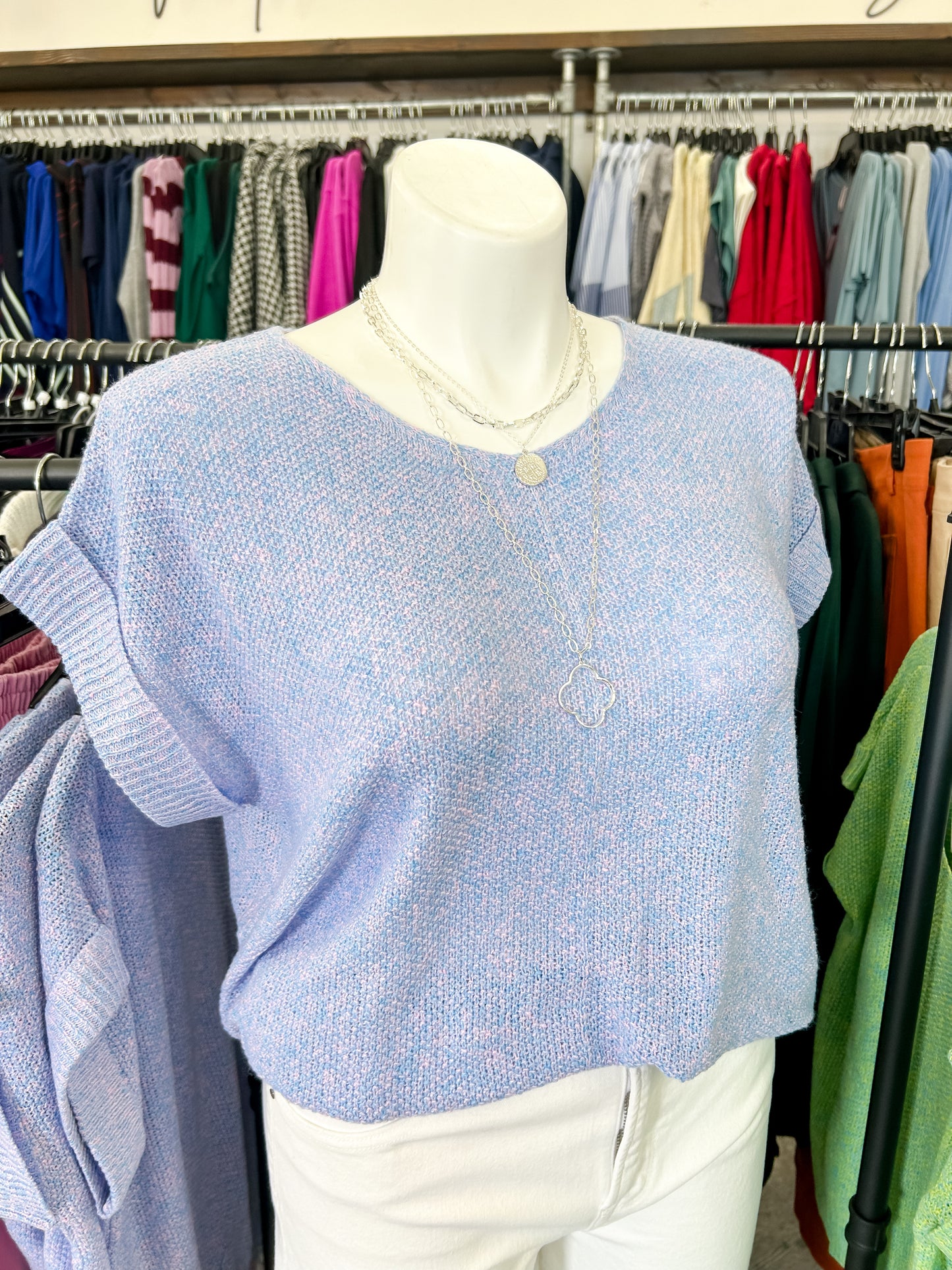 The Allie Short Sleeve Sweater