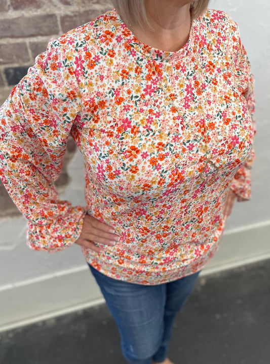 Floral Long Sleeve Top