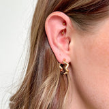 Wavy Metal Hoop Earrings