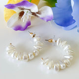 Pearl Hoop Earrings
