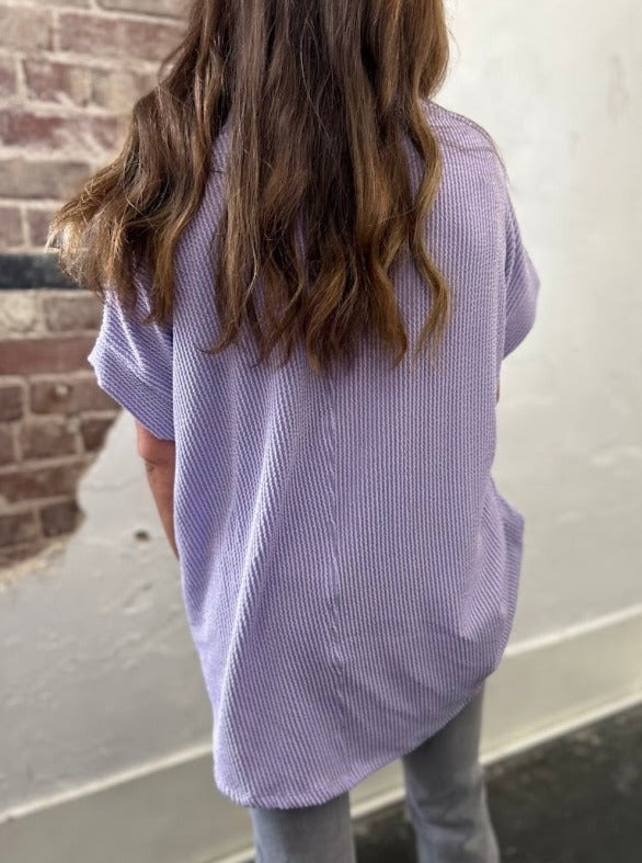 Taking It Slow Ribbed Tee