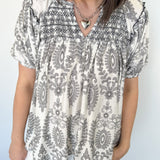 Sweet Mornings Puff Sleeve Top