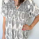 Sweet Mornings Puff Sleeve Top