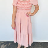 Enjoy the Moments Tiered Midi Dress