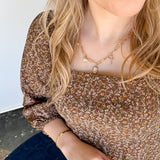 Golden Sunsets Pleated Dress