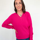 In the Vicinity Vneck Raglan Sweater