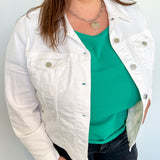 Classic White Jean Jacket