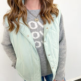 Here and There Button Front Vest