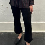 Pearl Crop Flare with Pintucks