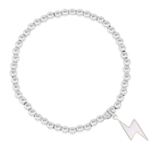 Lightning Charm Stretch Bracelet