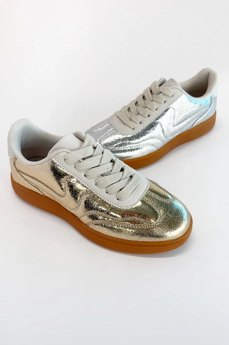 Gold Metallic Everyday Sneakers