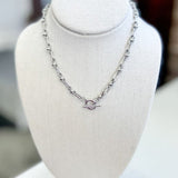 Oval Link Toggle Necklace