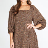 Golden Sunsets Pleated Dress