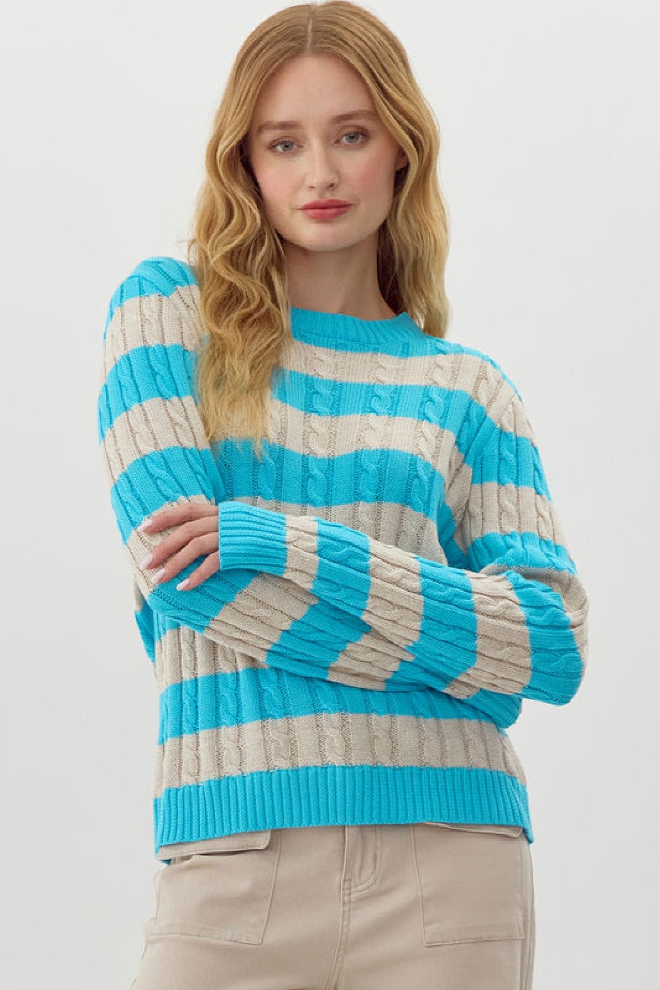 Staying Together Striped Sweater