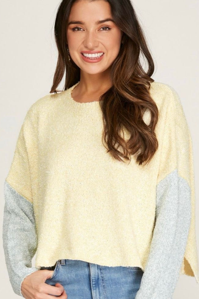 Sunny Rays Color Block Sweater