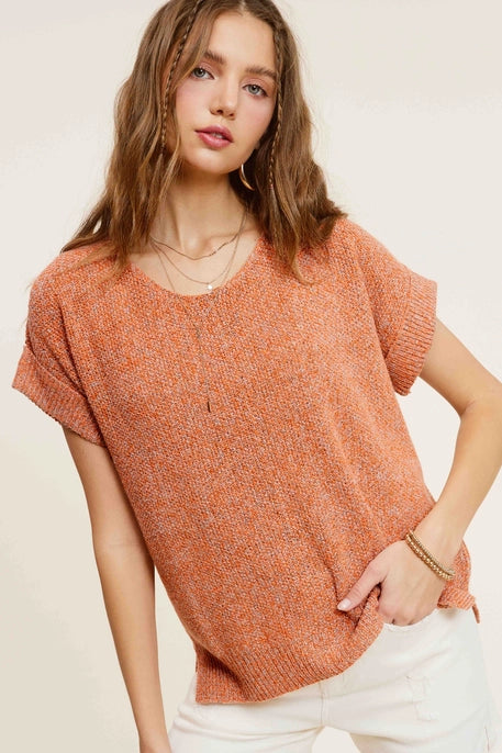 The Allie Short Sleeve Sweater