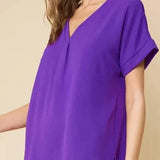 Relaxed Fit Vneck Top