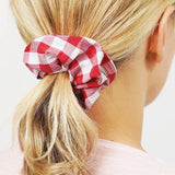 Gingham Checkered Hair Scrunchie