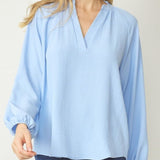 Vneck Long Sleeve Blouse