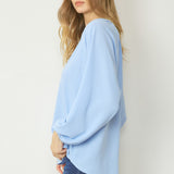 Vneck Long Sleeve Blouse