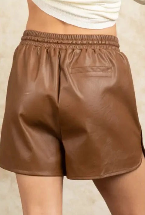 Forget Me Not Leather Shorts