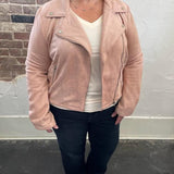 Suede Moto Jacket